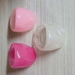 COLORFUL CHUNKY MARBLED ACRYLIC RING, CHOICE OF COLOR